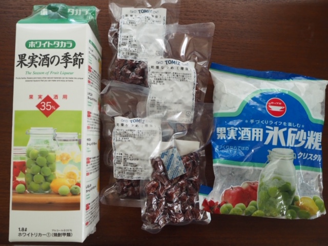ナツメ酒の材料