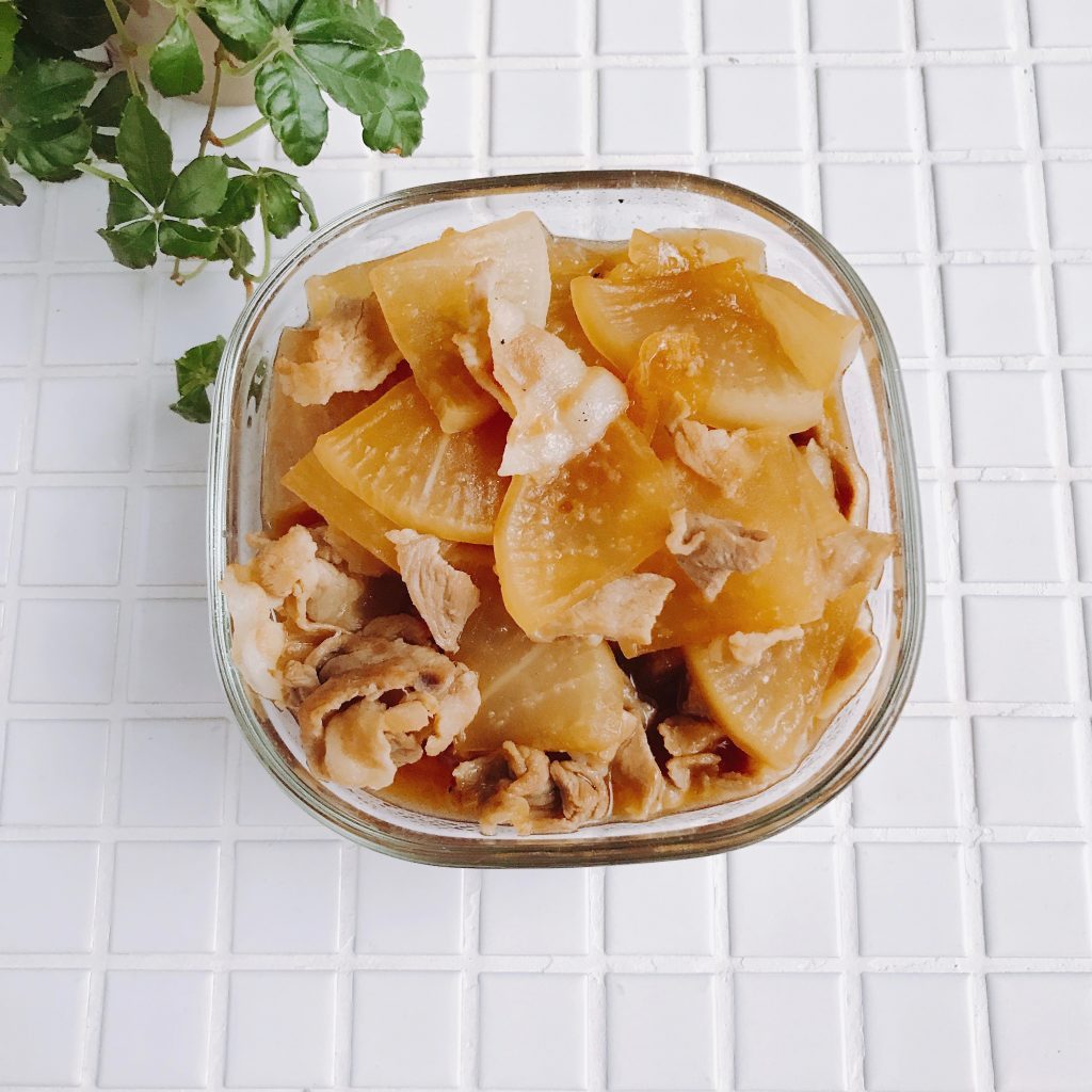 濃くない!朝からOKの作り置き「豚バラ大根のあっさり煮」