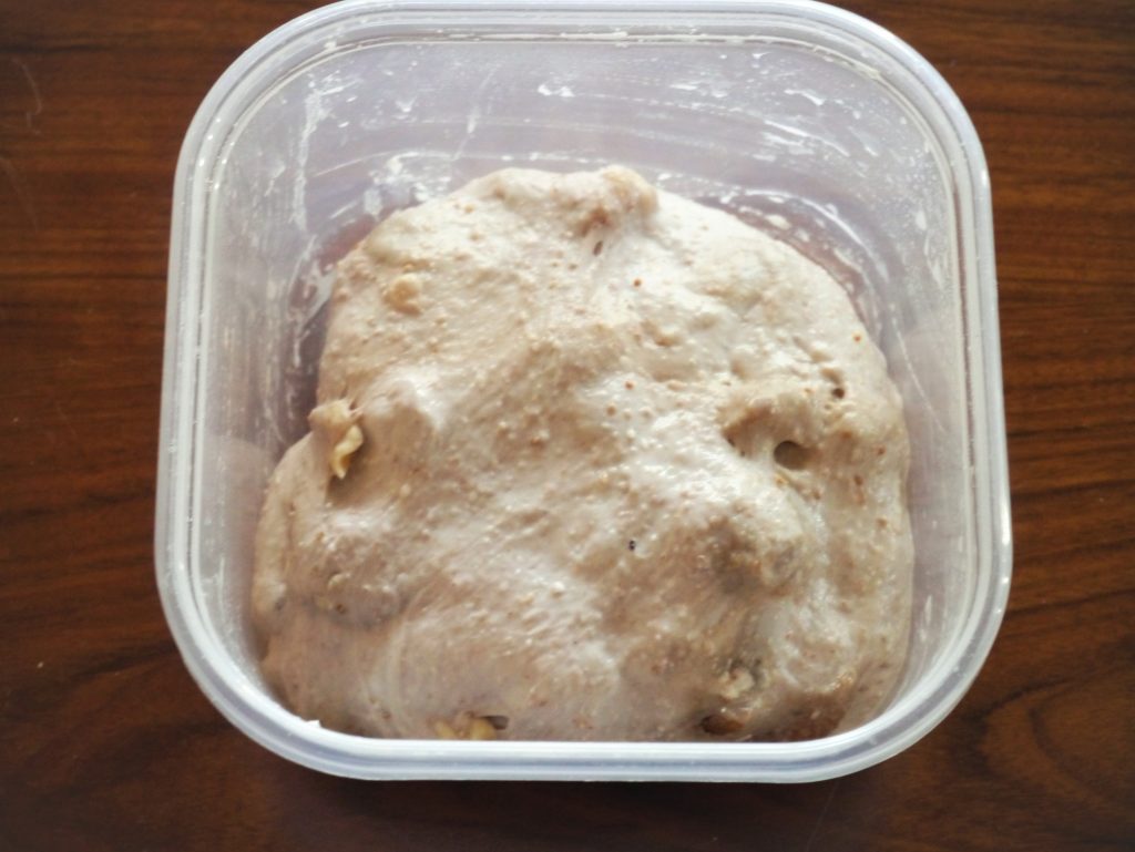 発酵したパン生地