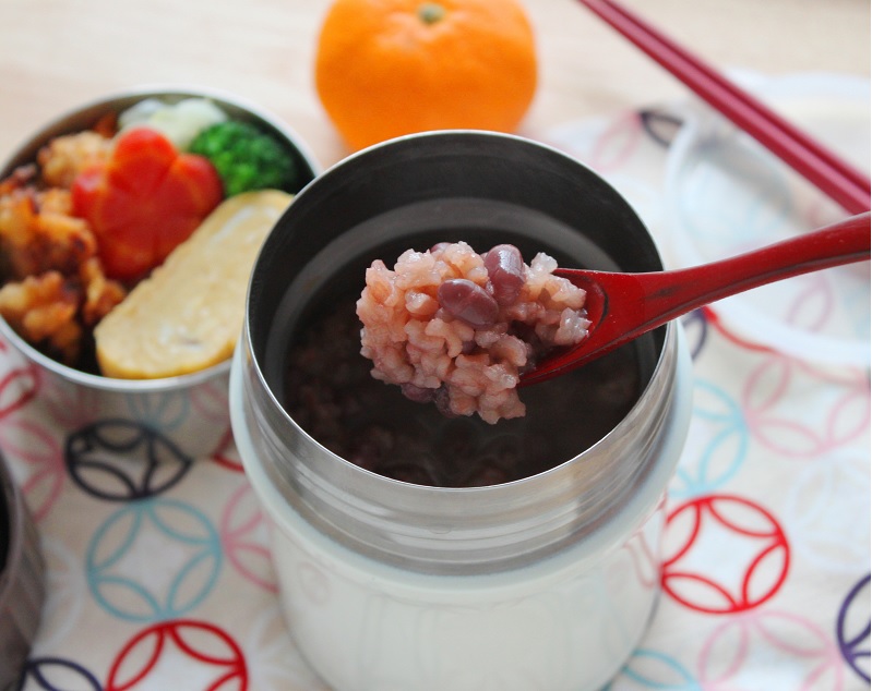 1人分でも簡単！疲れた体を癒やす「小豆がゆ」のお弁当