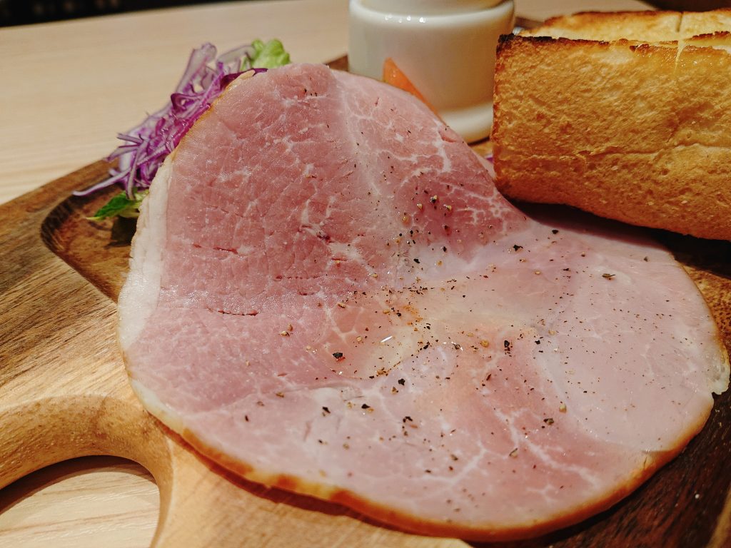 小川珈琲のモーニングの京都ポークハム