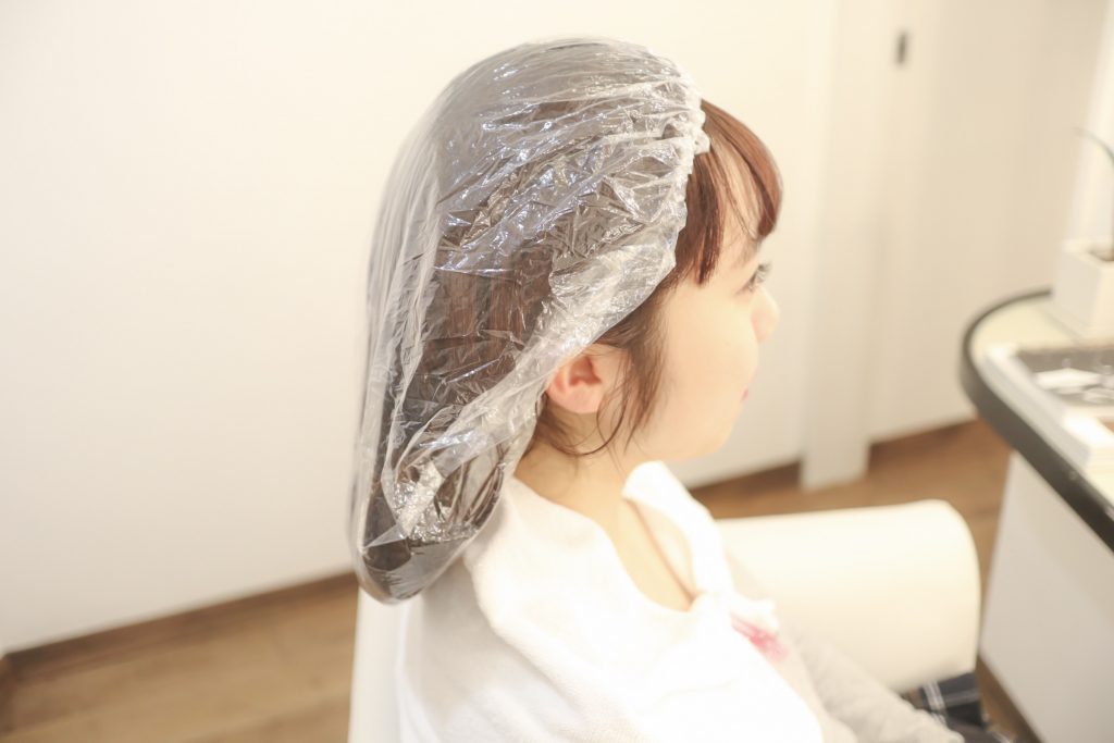 シャワーキャップでヘアケア