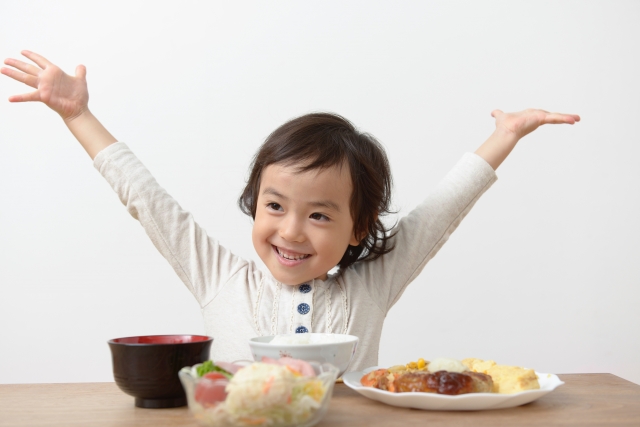 朝ごはん食べて朝シャキーン!