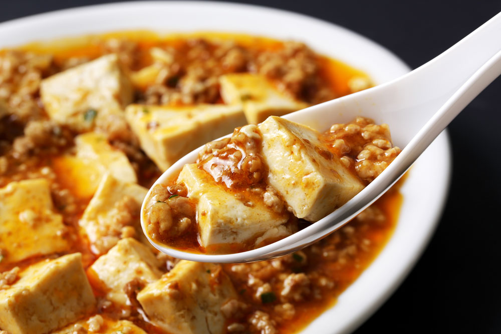 辛い麻婆豆腐