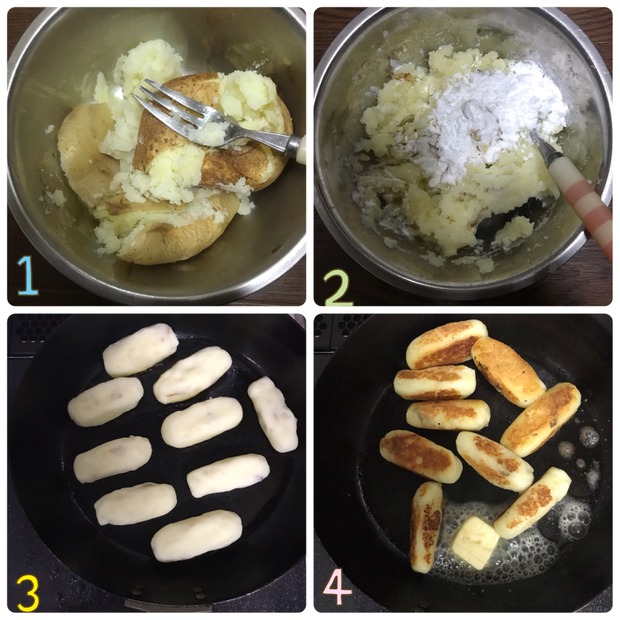 もっちりホクッ♪塩バター味の「じゃがいも餅」の作り方