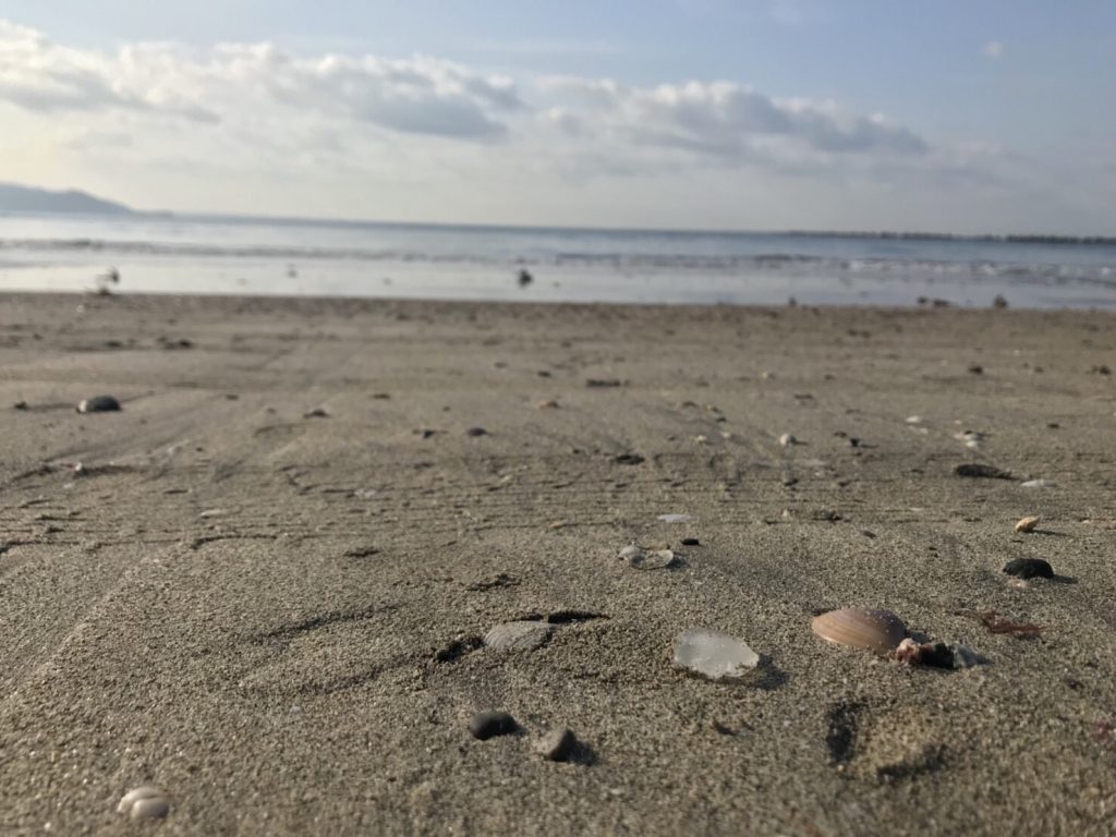 「鎌倉」朝の海