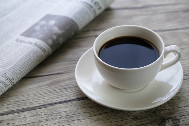 朝のコーヒー