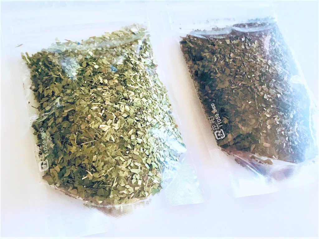 オーガニックの、グリーンマテ&ブラックマテ茶葉