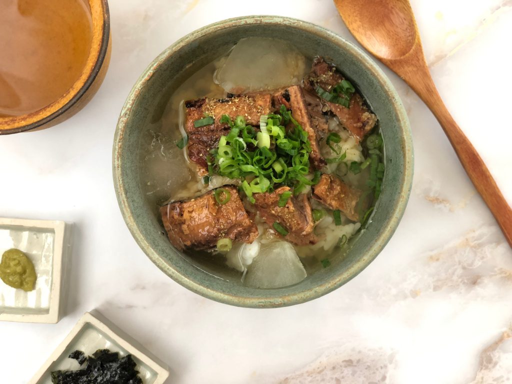 手軽でおいしいスタミナ朝ごはん♪さんま缶で簡単「ひつまぶし風」冷やし茶漬け