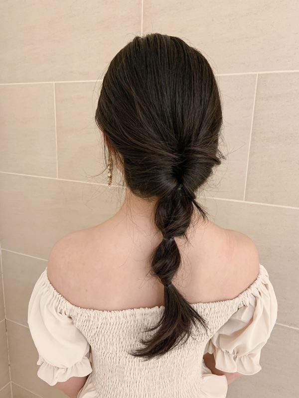 ゴム3本で簡単！アラジンの「ジャスミン風」ヘアアレンジ