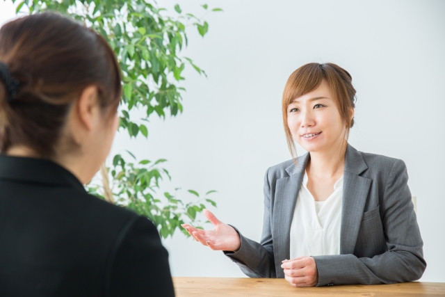 job fairでよくある光景
