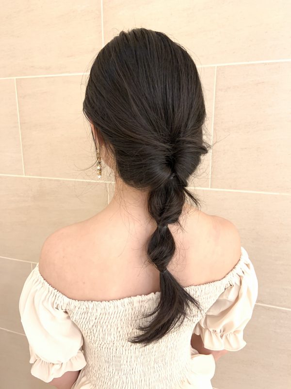 ゴム3本で簡単！アラジンの「ジャスミン風」ヘアアレンジ