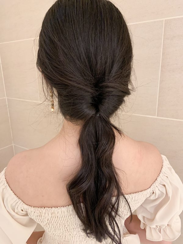 ゴム3本で簡単！アラジンの「ジャスミン風」ヘアアレンジ