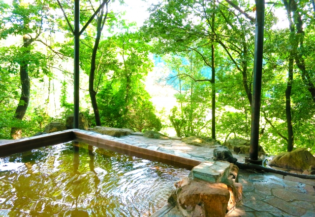 露天風呂の景色