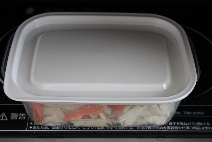 レンジ野菜炒め