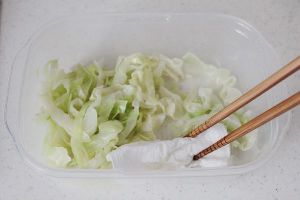 蒸しキャベツのナムル