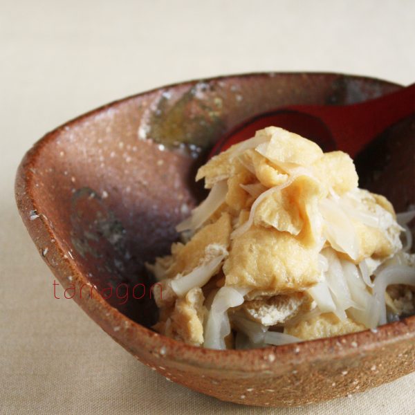 あと1品欲しい時に!材料3つで簡単「お揚げと玉ねぎのさっと煮」