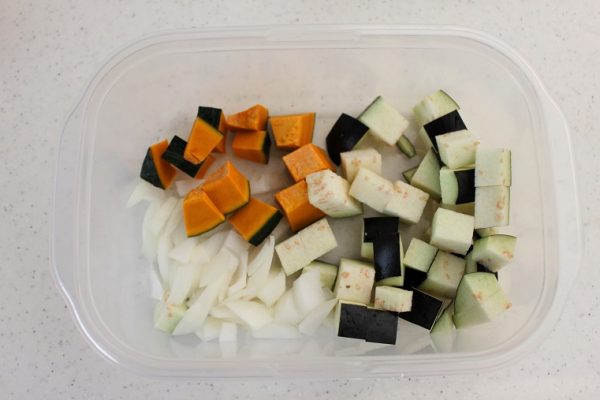 コロコロ野菜のキーマカレー
