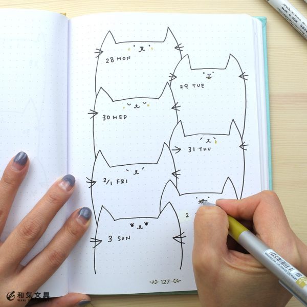 ノートごと抱きしめたくなる!可愛い手作り手帳「ネコちゃんダイアリー」
