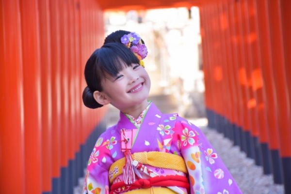 七五三の記念写真