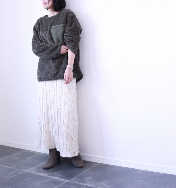 メンズが使える！UNIQLOフリースプルオーバー着回しコーデ