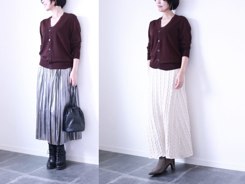 使えるカラーが見つかる！女子向き「UNIQLOのメンズニット」着こなし術3つ