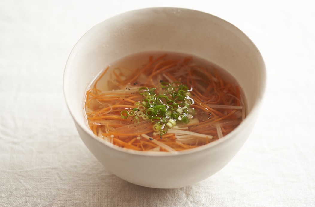 免疫力UP！風邪に負けない体をつくる「せん切りにんじんのスープ」