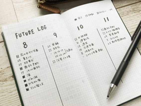 やりたいことも予定も丸わかり！ノートで簡単「フューチャーログ」の使い方♪