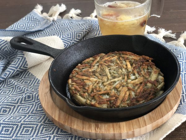 疲労回復+アンチエイジングに◎!混ぜて焼くだけ「山芋ハッシュドポテト」