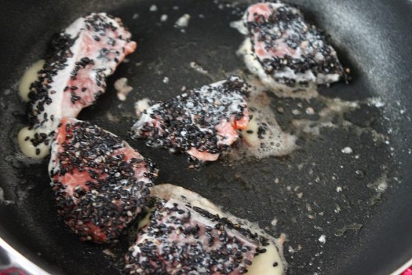 塩鮭のごまマヨ焼き
