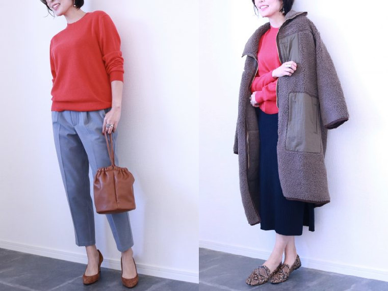 普段使いに最適！UNIQLO「カシミヤクルーネックセーター」着回しコーデ3つ