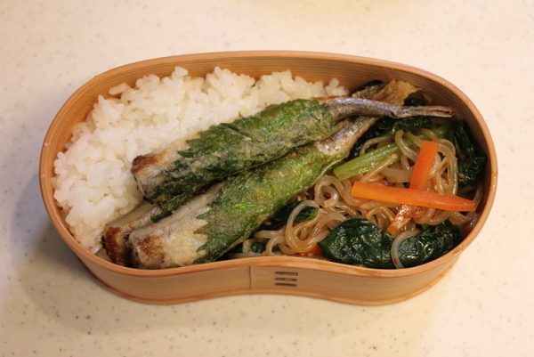 2品弁当の詰め方プロセス