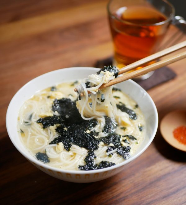 具材2つだけで簡単!お腹の中からあたたまる「のりたまにゅうめん」