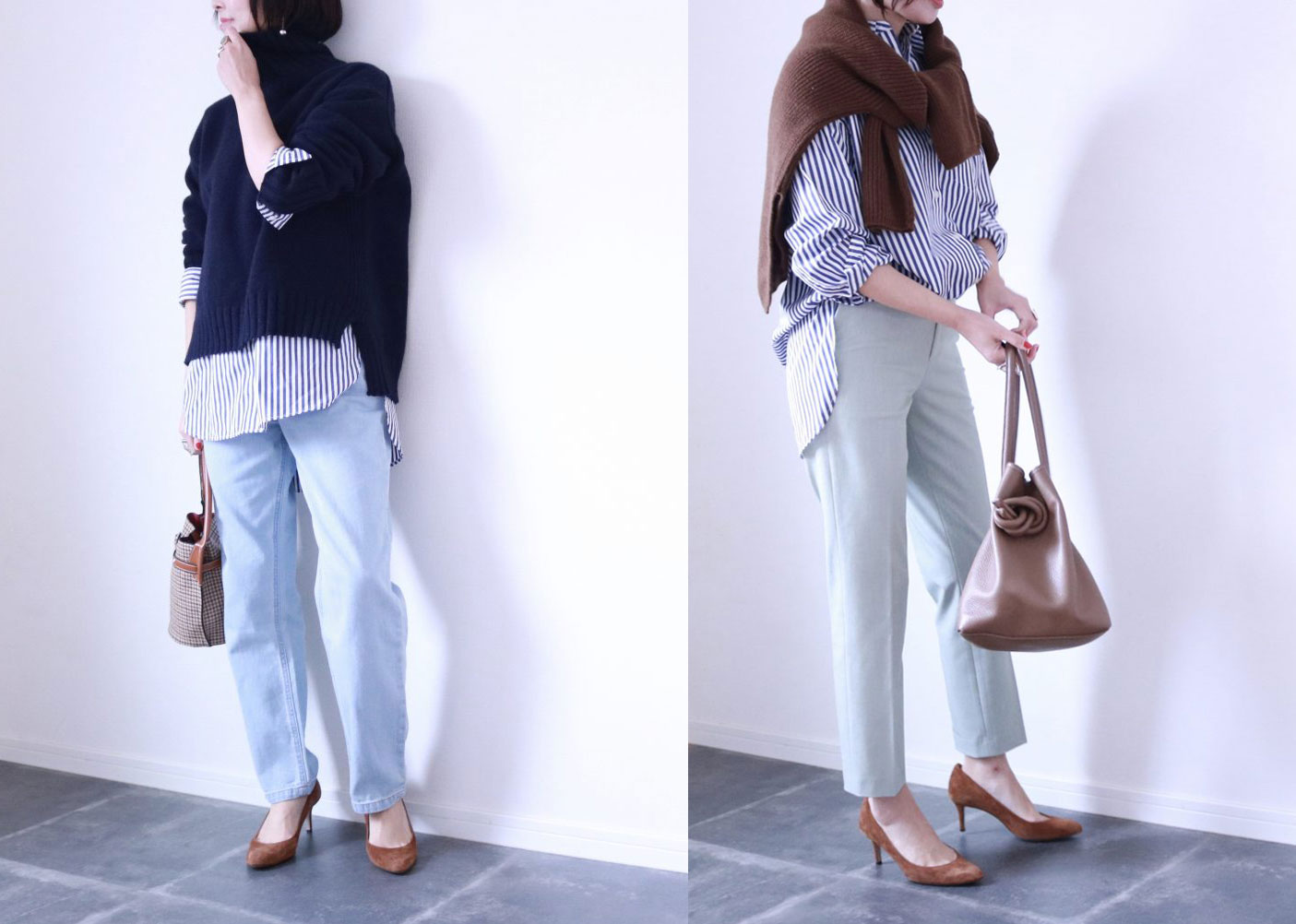 1枚あると断然使える！UNIQLOの「ストライプシャツ」着回しコーデ3つ
