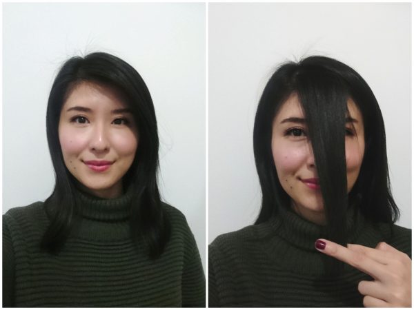 長い前髪