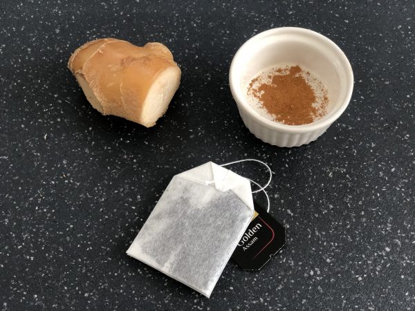 セルフケア食材「紅茶、生姜、シナモン」