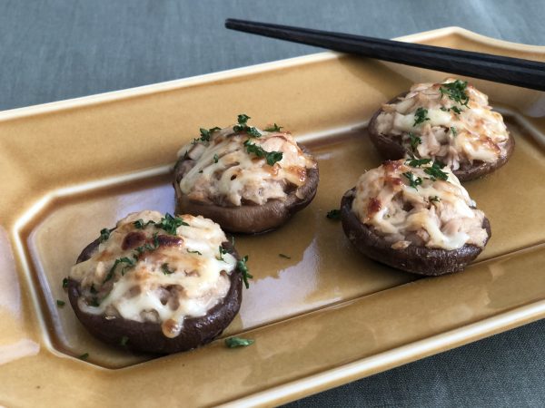 食材2つだけ!トースターで簡単「しいたけツナマヨグリル」