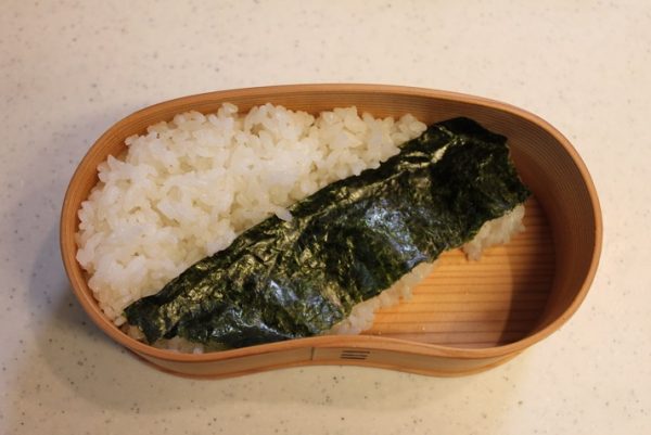 2品弁当の詰め方プロセス