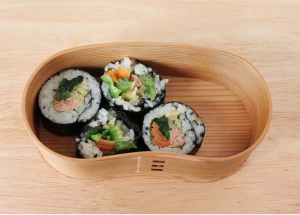 2品弁当の詰め方プロセス