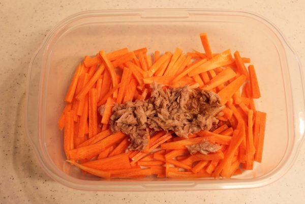 にんじんとツナのレンジ炒め
