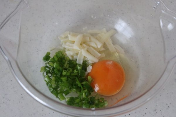 ねぎチーズオムレツ