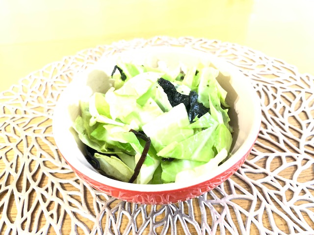 キャベツの和え物