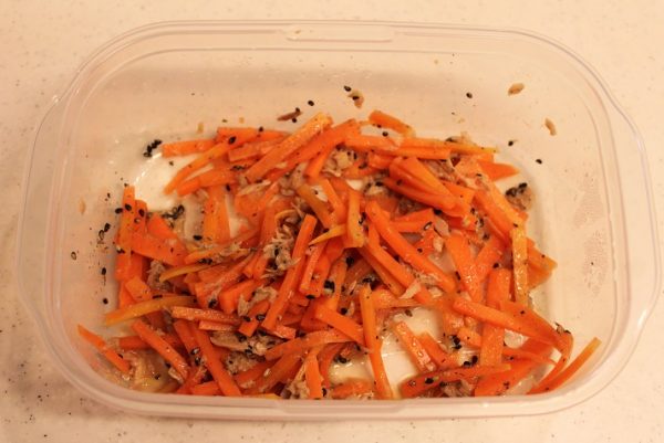にんじんとツナのレンジ炒め