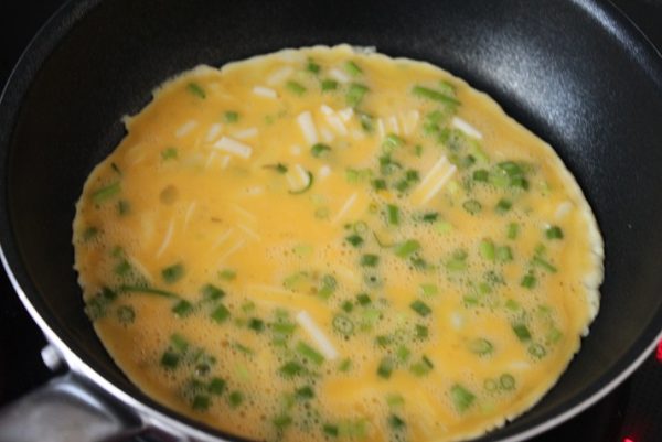 ねぎチーズオムレツ
