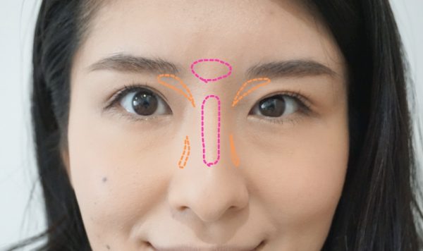 鼻筋メイク