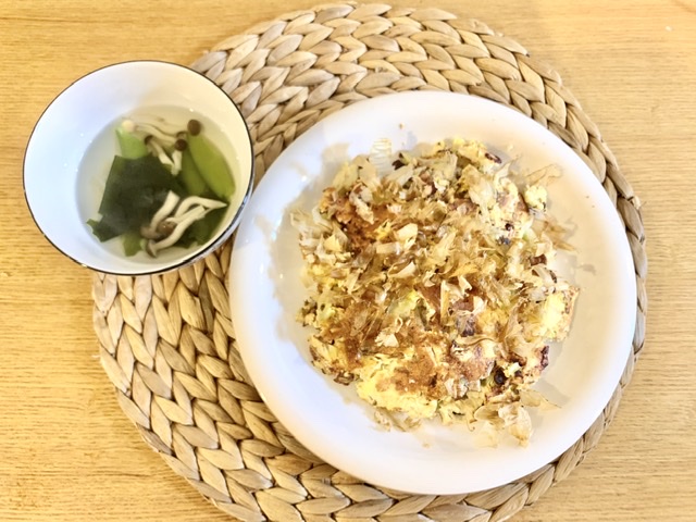 おからパウダーでつくるお好み焼