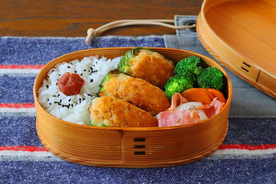 カレー味でご飯が進む！「ツナ詰めピーマン」「レンジブロッコリー炒め」2品弁当