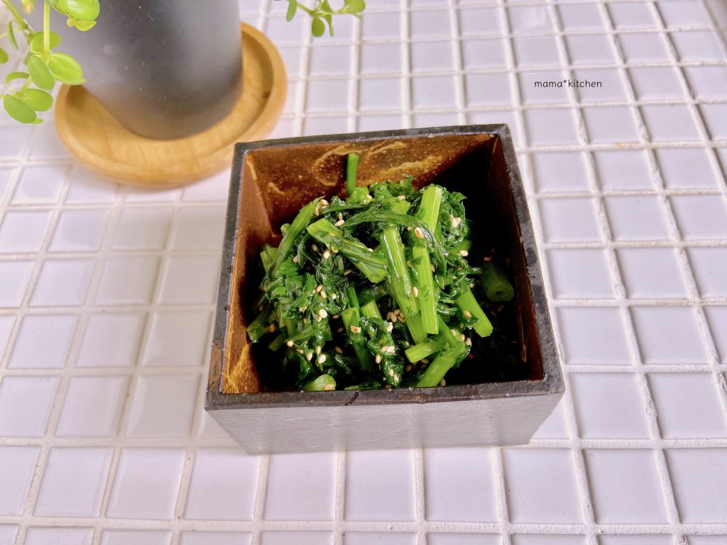 クセになるおいしさ!簡単「春菊ナムル」の作り置き