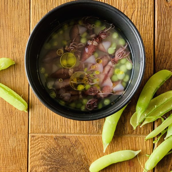朝読書のおともに♪春らしい「ホタルイカと豆の炊き込みご飯」