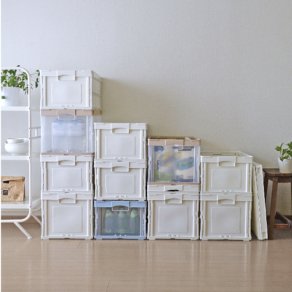 使わないときは隙間にすっぽり！お部屋が片づく「折りたたみ収納ケース」